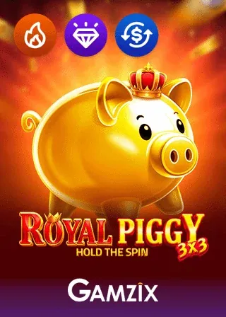 3x3 Royal Piggy Hold the Spin Slot von Gamzix spielen